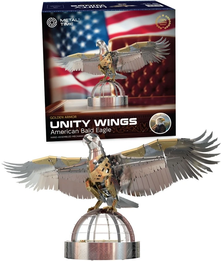 Металевий конструктор Metal Time Unity Wings Golden Armor Crystal Edition (MT101SWRSK-GA/READY)